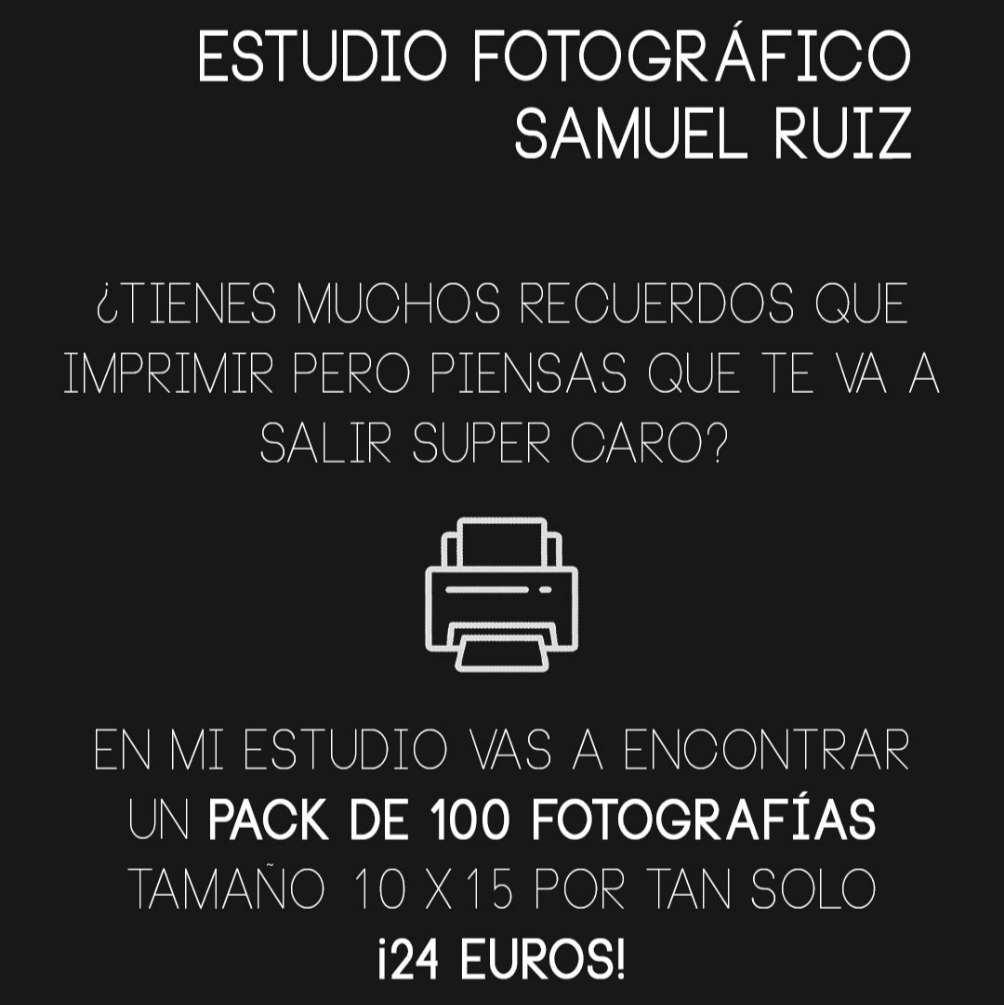 IMPRESIÓN PACKS FOTOGRAFÍAS